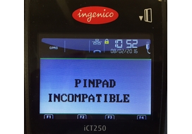 pinpad incompatible incident ingenico